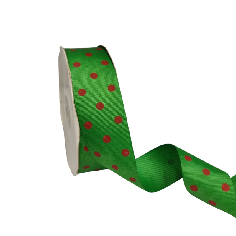 ARIA DOTS | GREEN WITH RED | 38MM | 45MTR