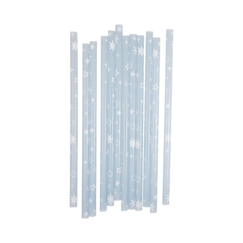 Blast Off Color Changing Reusable Straws 8" | 12 ct