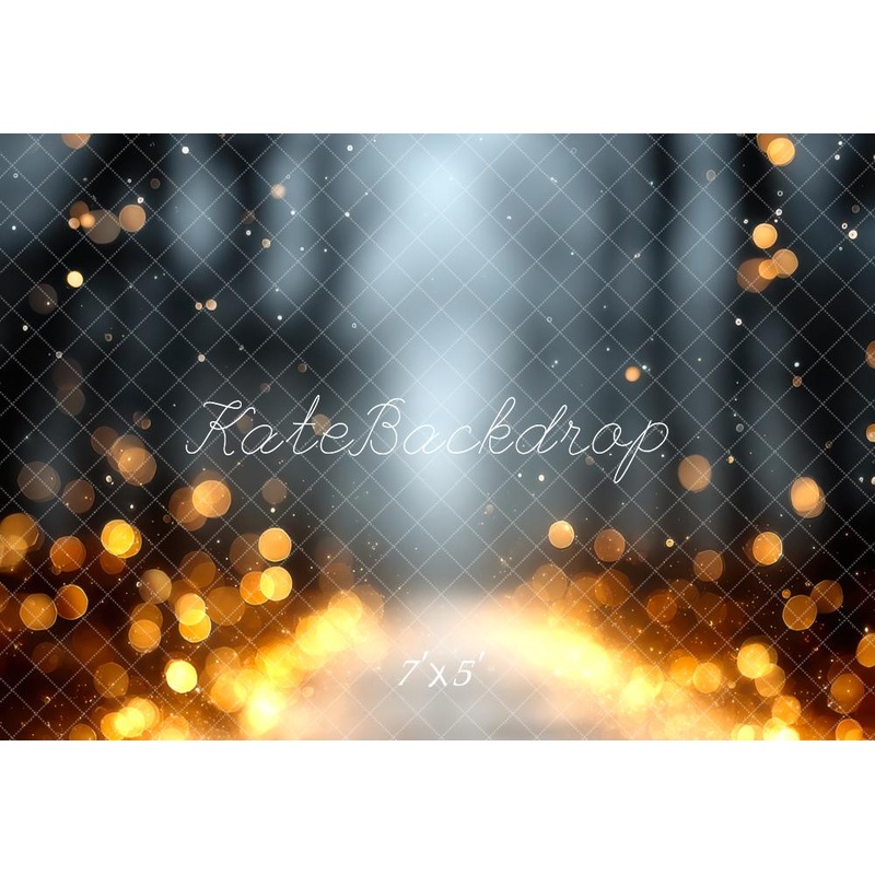 Kate Abstract Gold Bokeh Light Rays Backdrop Designed by Mini MakeBelieve Microfiber (Printed) 7x5ft - small kids sitting / cake smash