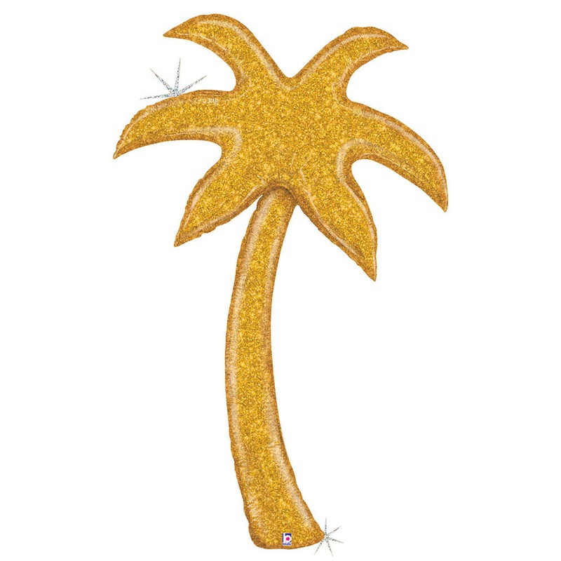 5' Gold Glitter Palm Tree