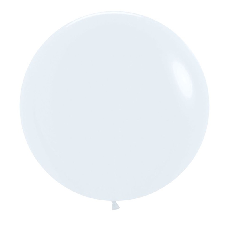24" Sempertex Latex Balloon Pack, White | 10 ct