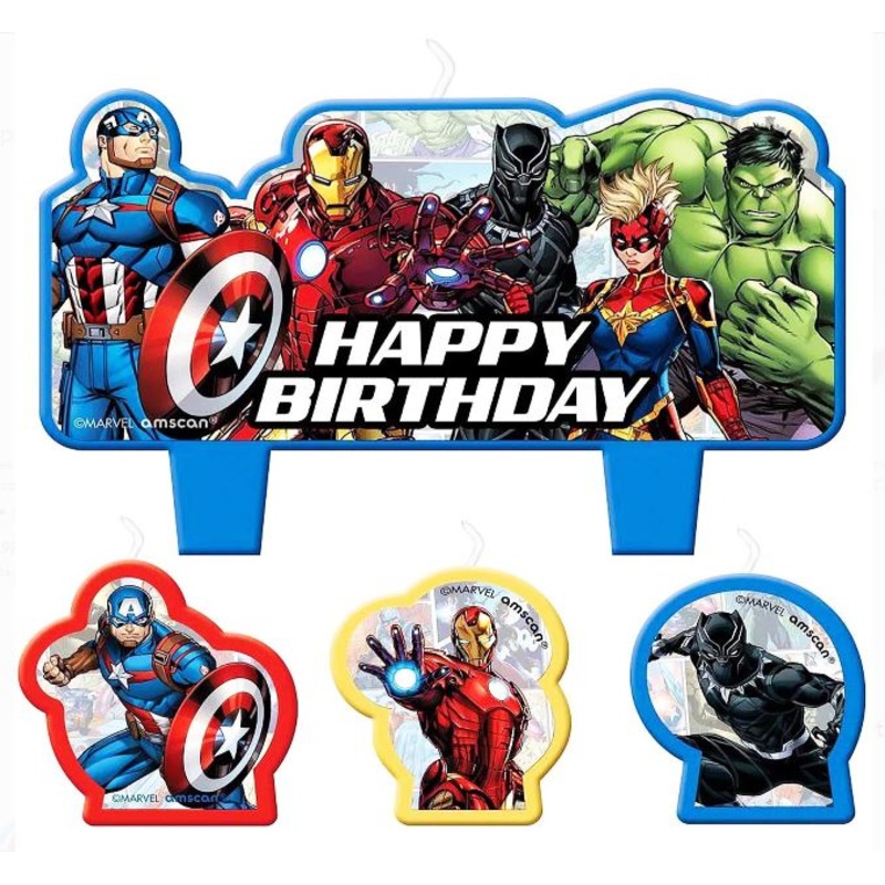 Avengers Unite Birthday Candle Set | 4pcs