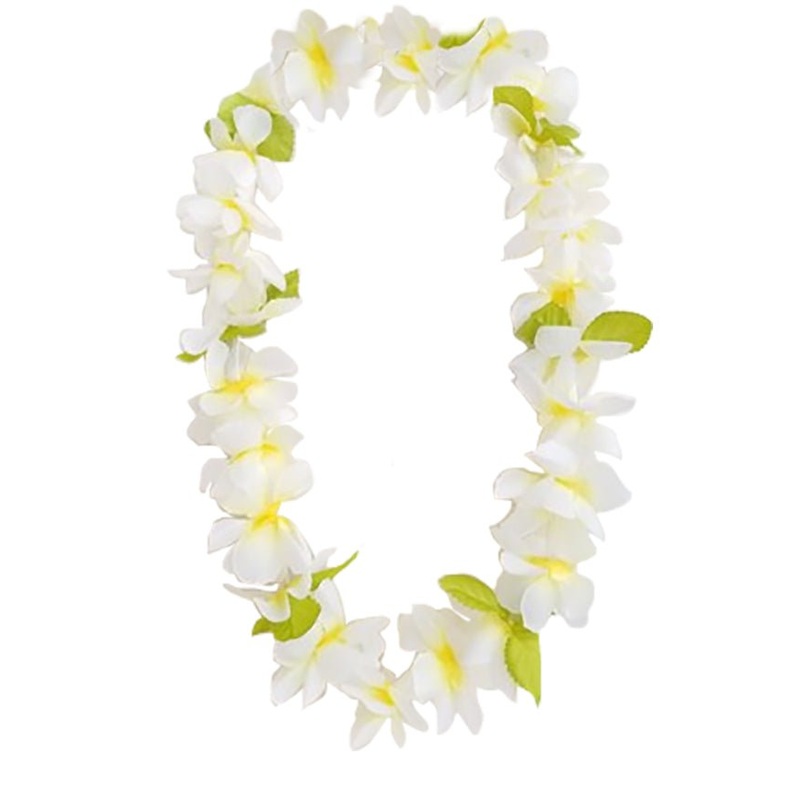 Yellow White Two-tone Flower Lei | 1ct