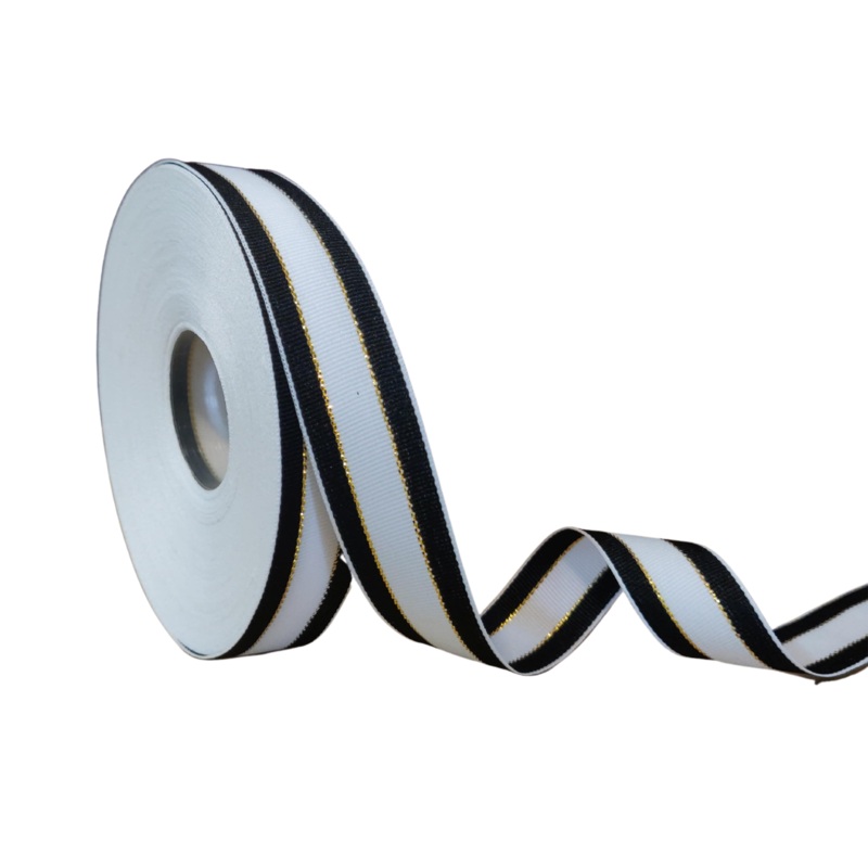 ZOHARA STRIPES | BLACK & WHITE | 20MM | 25MTR