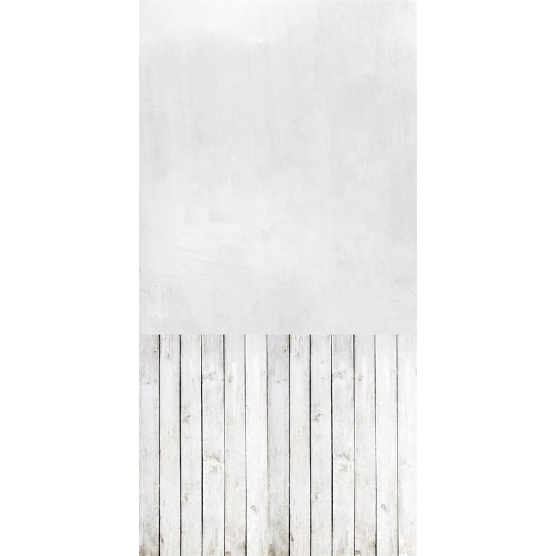 Kate White Wooden Board Backdrop Stitching for Photography 5x10ft(1.5x3m) Microfiber (Printed)
