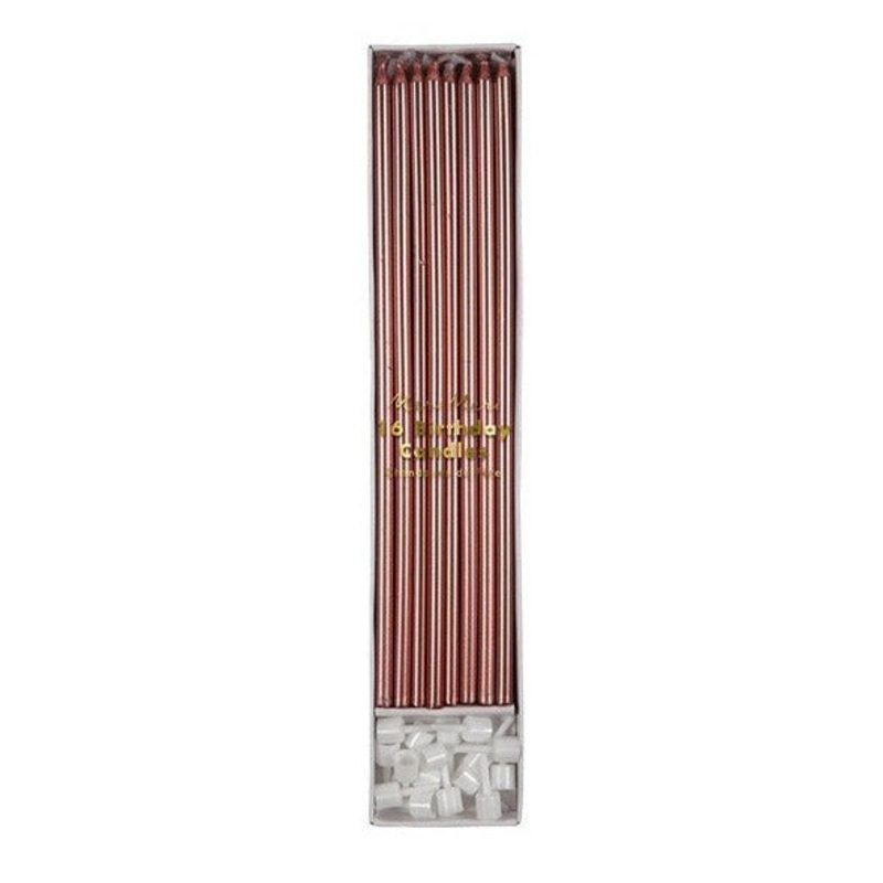 Rose Gold Tall Candles