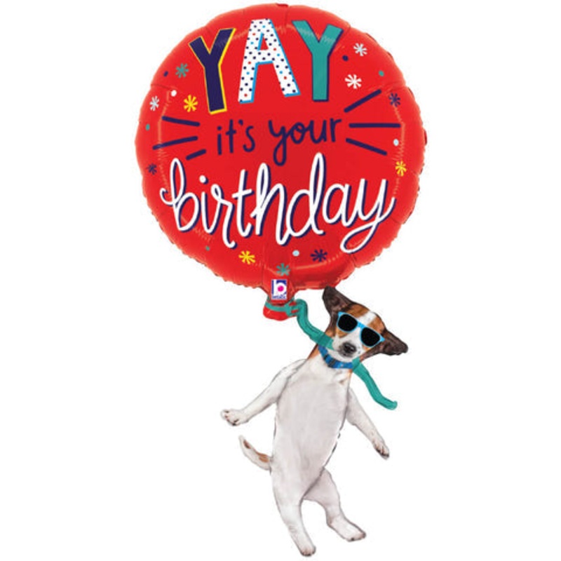 Yay It's Your Birthday Dog 38 Balloon