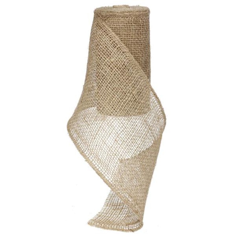 6" Natural Loose Weave Burlap - 10yds