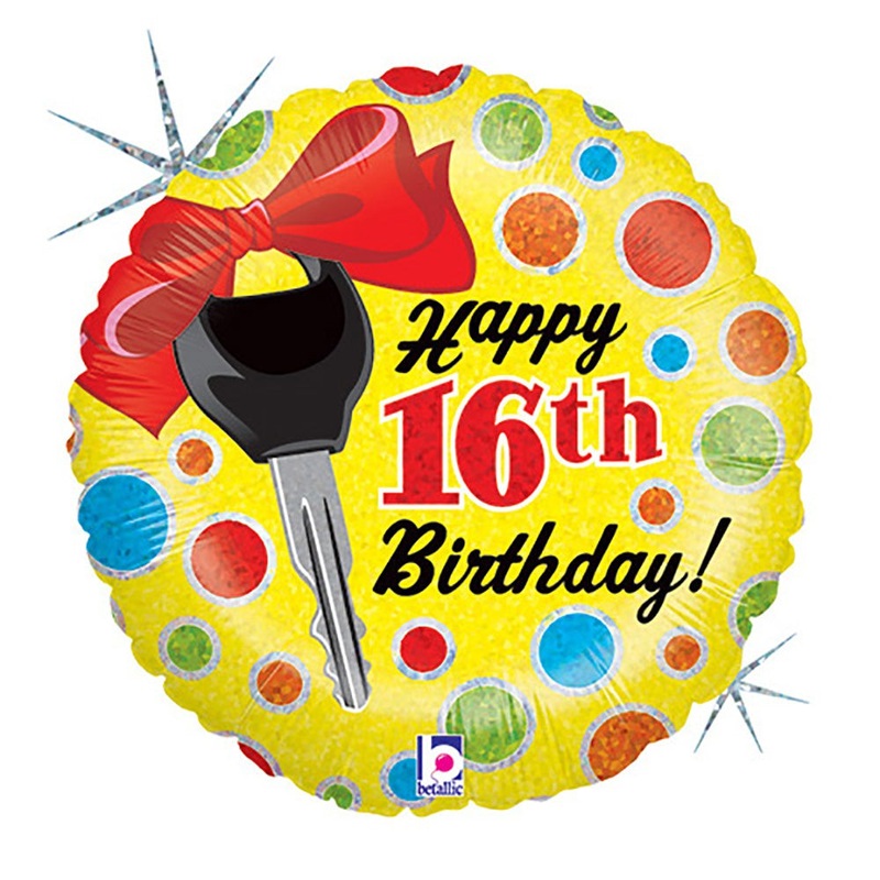 16th Birthday Dots 18 Balloon