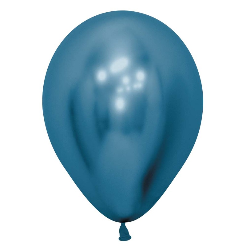 Reflex Blue Latex Balloon w/ Helium & Hi-Float, 11" | 1 ct