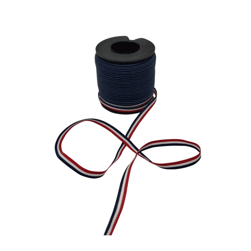 VEGA STRIPES | RED-WHITE-NAVY | 06MM | 50MTR