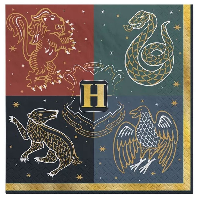 Harry Potter Hogwarts United Beverage Napkins | 16 ct
