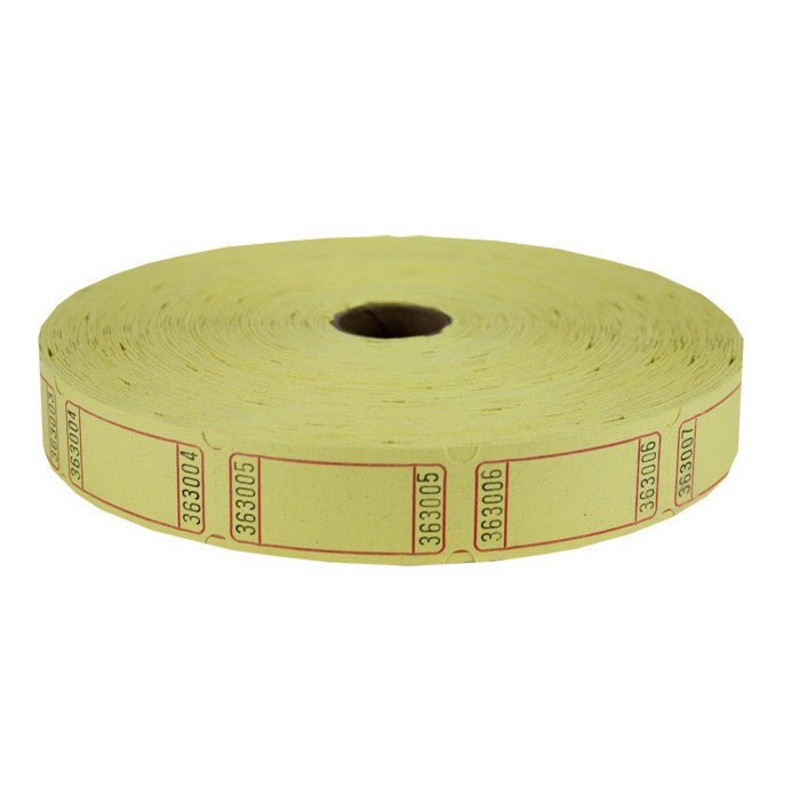 Yellow Single Ticket Roll | 2000ct