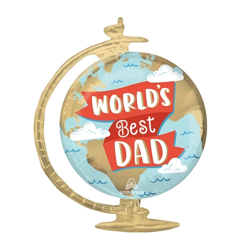 Anagram 23" Worlds Best Dad Globe