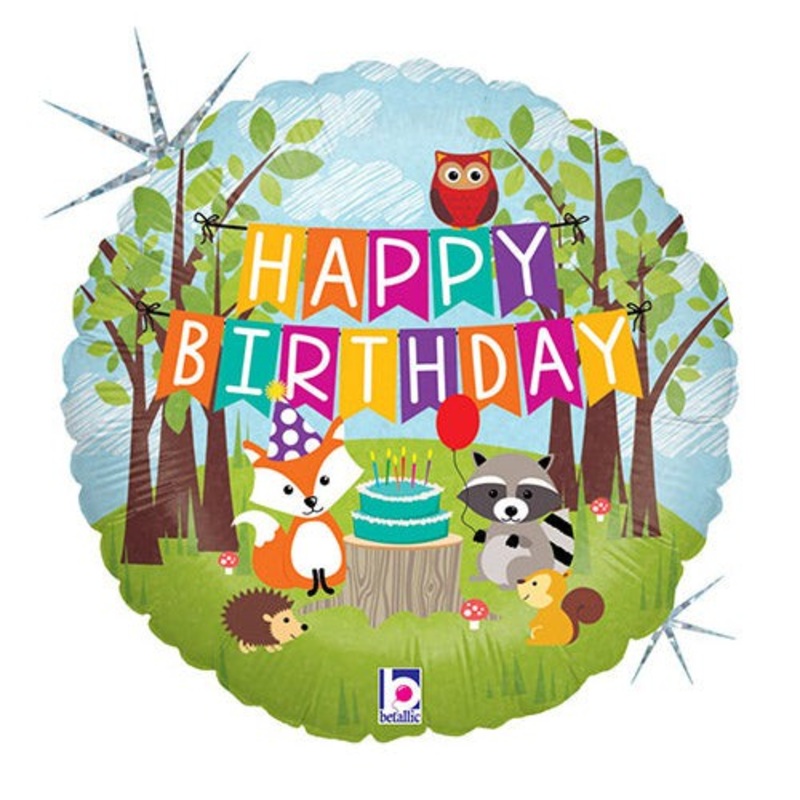 Woodland Birthday Party 18 Balloon