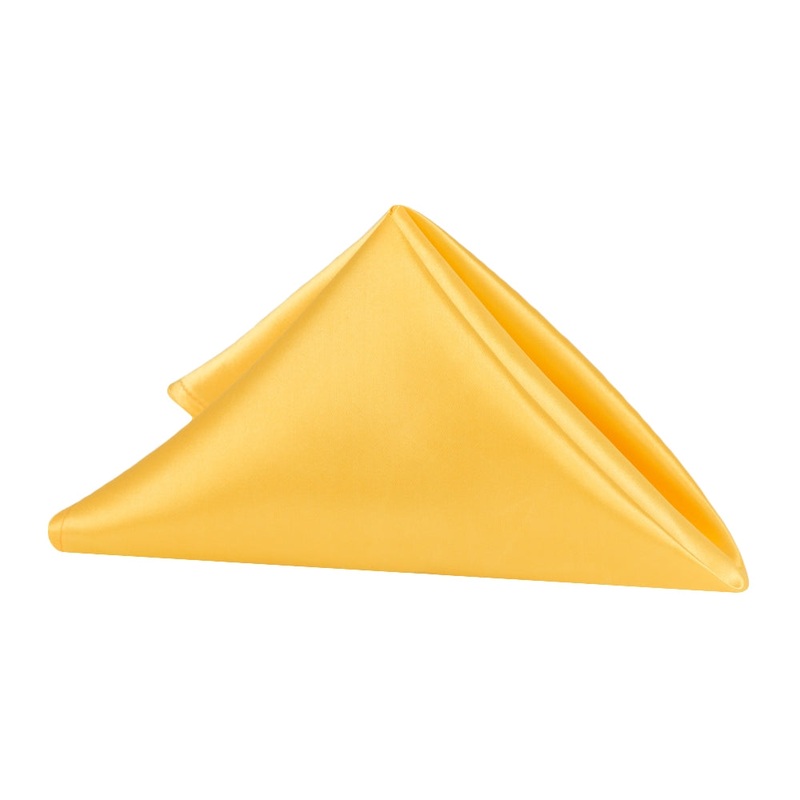 Satin Napkin 20"x20" - Canary Yellow (Bright Yellow)