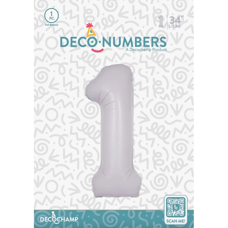 1 DecoNumber Lilac 32144 - 34 in