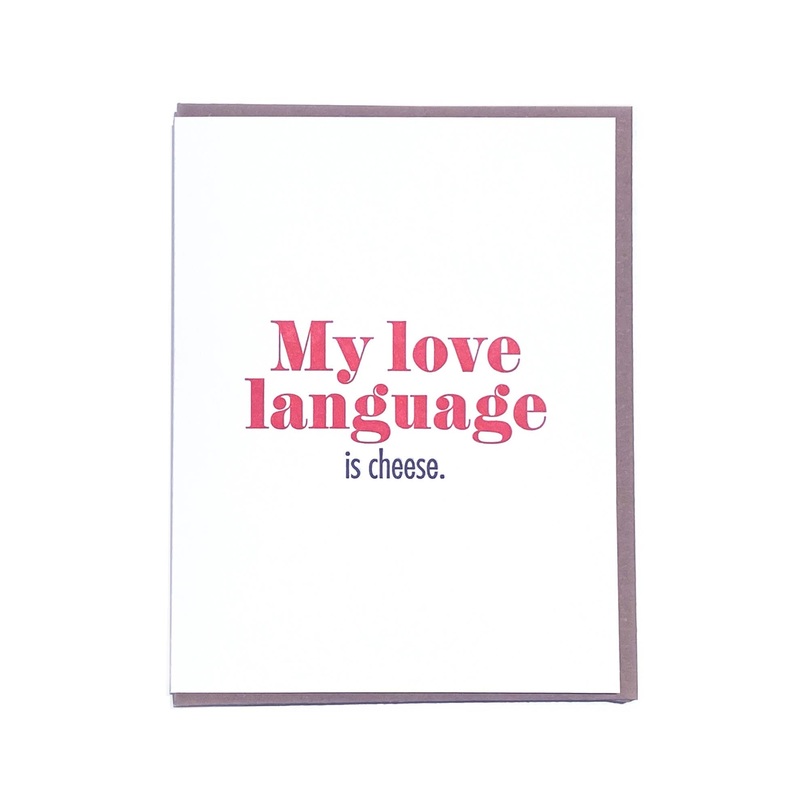 Cheese Love Greeting Card