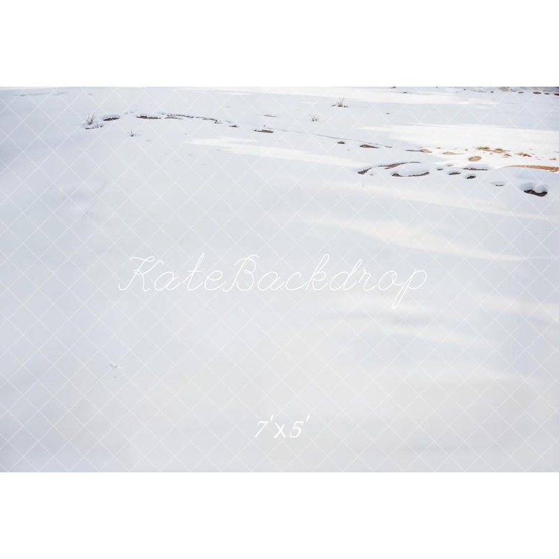 Kate Winter White Snow Floor Backdrop Designed by Emetselch 7x5ft(2.2x1.5m) Microfiber (Printed)