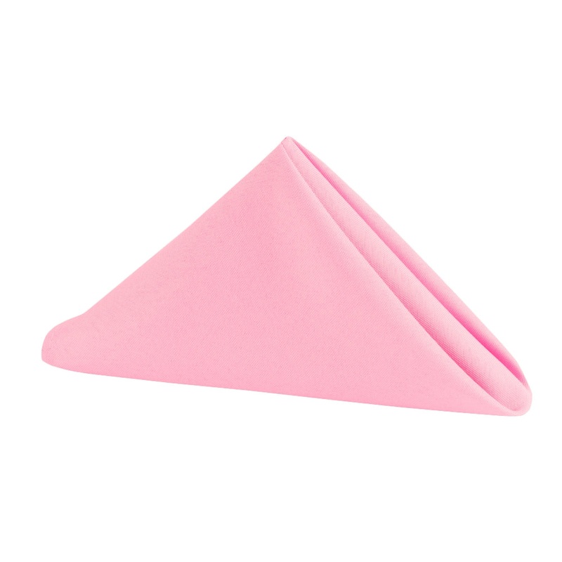 Premium Polyester Napkin 20"x20" - Pink