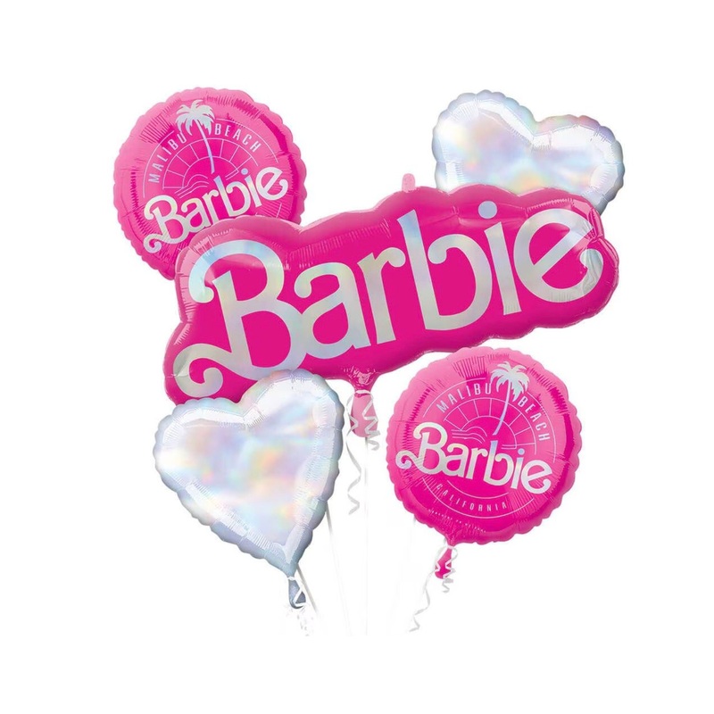 Barbie Balloon Bouquet | 5 pcs