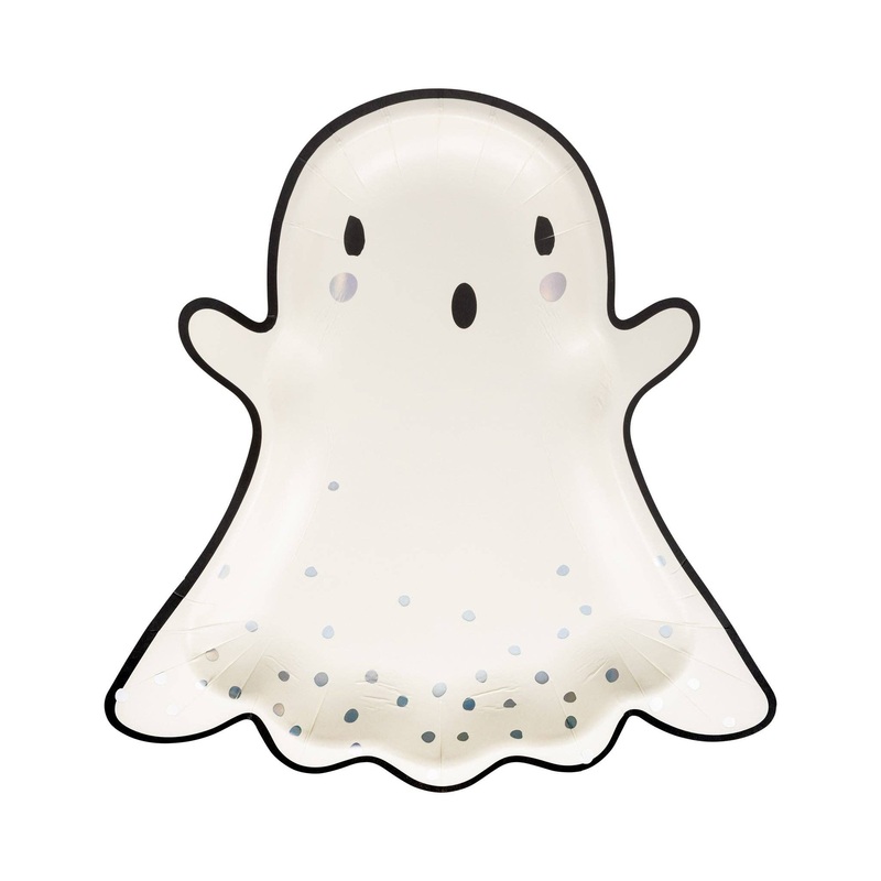 Boo Ghost Shaped Paper Plate