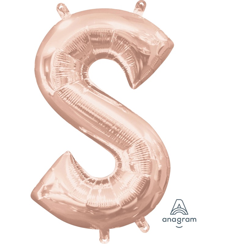 Rose Gold S Letter 3747001 - 16 in