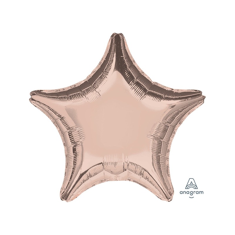 Rose Gold Star Mylar Balloon 18" | 1ct