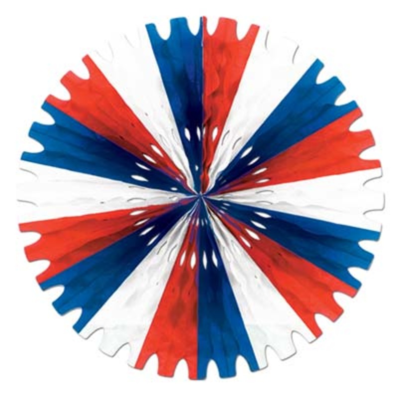 25" Patriotic Tissue Fan