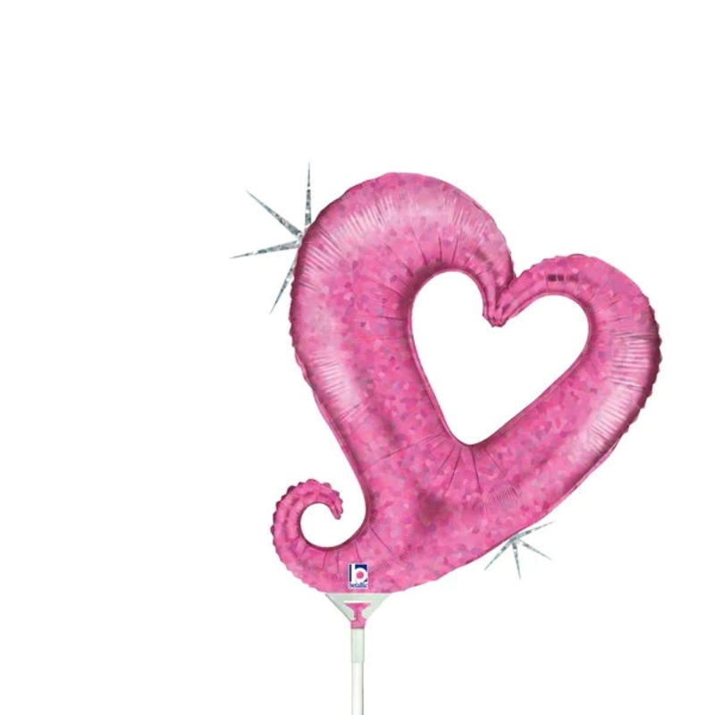 Mini Chain of Hearts Pink 19295