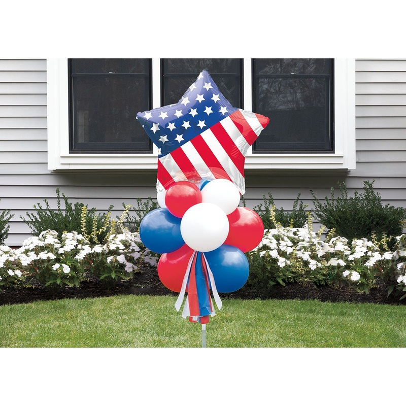 4th Of July Patriotic Balloon Yard Sign Kit | 1Kit