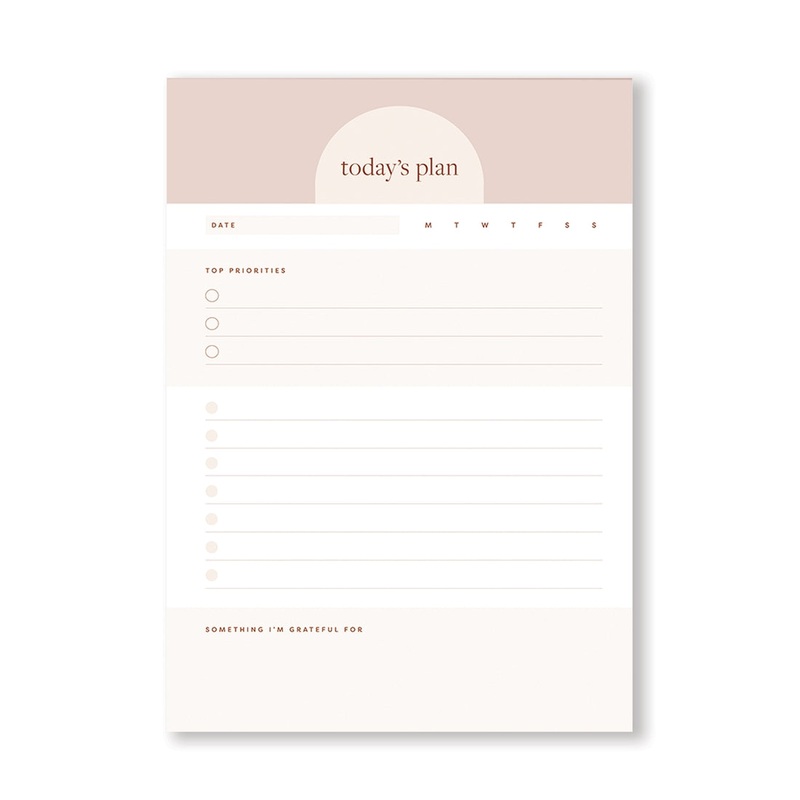 Todays Plan A5 Daily Planner Pad