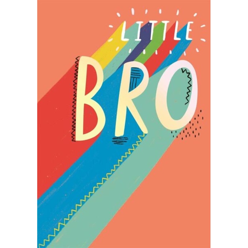 Brother Birthday Card - Little Bro Design