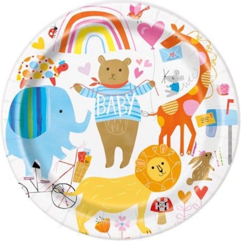 Zoo Baby Plates 7 (8 count)
