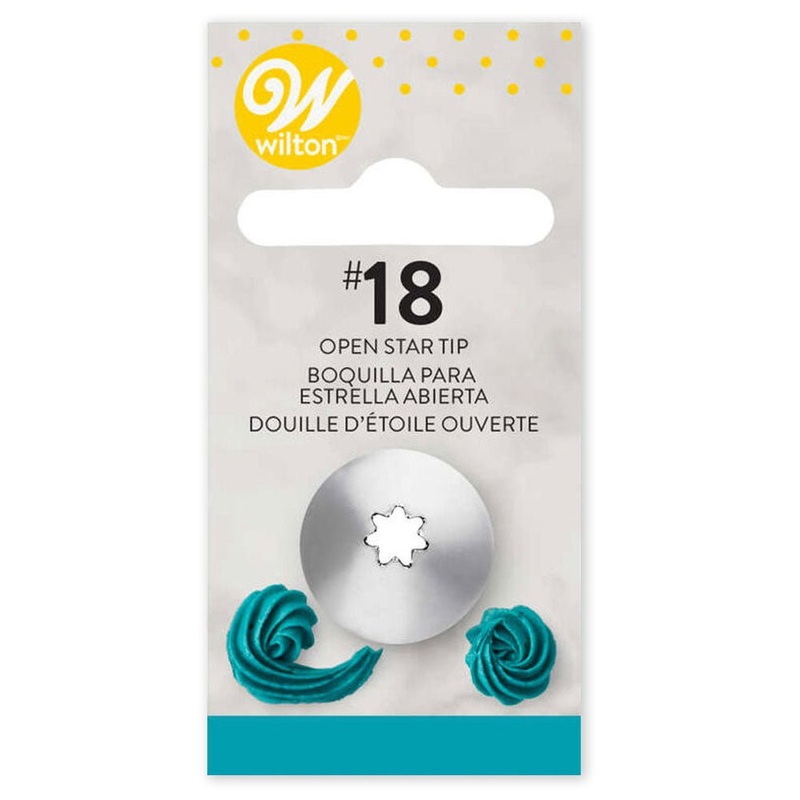 #18 Open Star Decorating Tip | 1ct