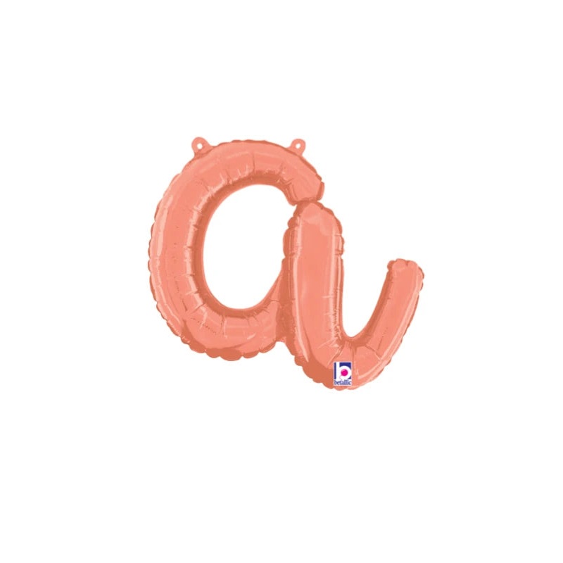 Rose Gold A Script Letter 07016 - 14 in