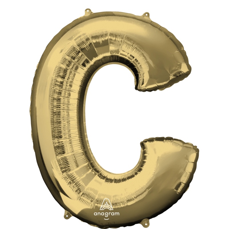 White Gold C Giant Letter 4460201 - 34 in
