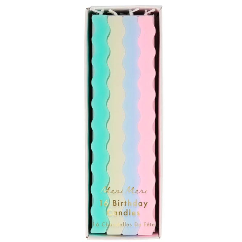 Pastel Wavy Candles