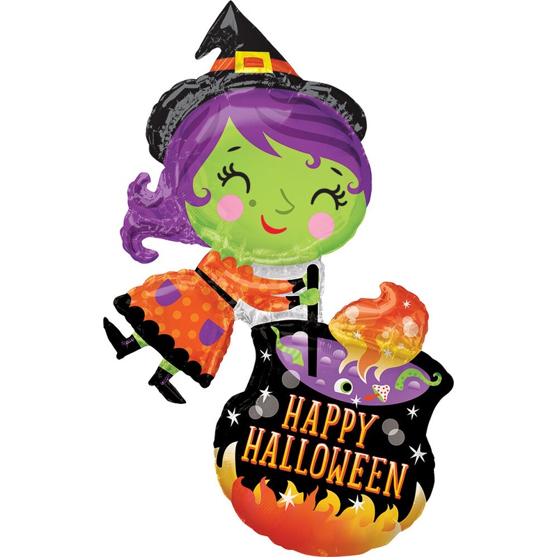 Witch and Cauldron 28" Balloon