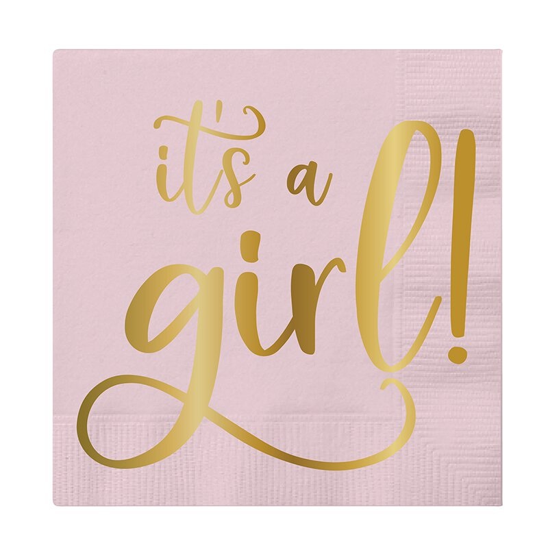It's A Girl Napkins