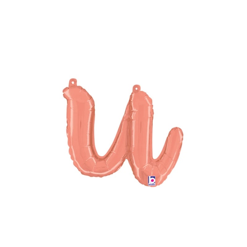 Rose Gold  U Script Letter 07214