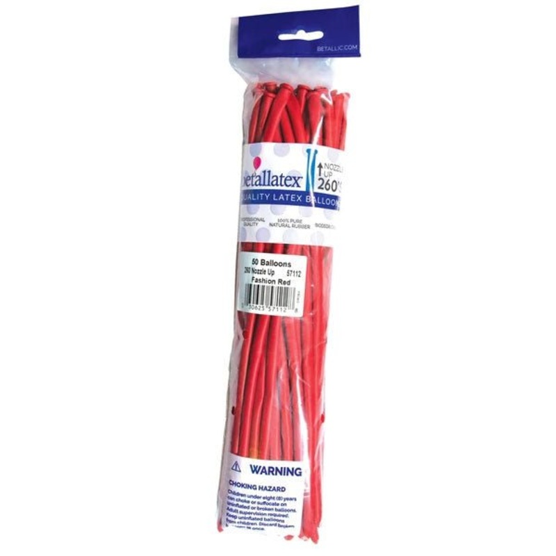 260 Sempertex Latex Balloon Pack, Red | 50 ct