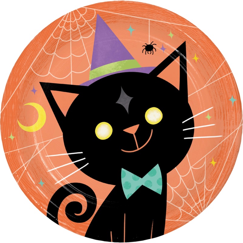 Halloween Faboolous Paper Dessert Plates 7" | 8 ct
