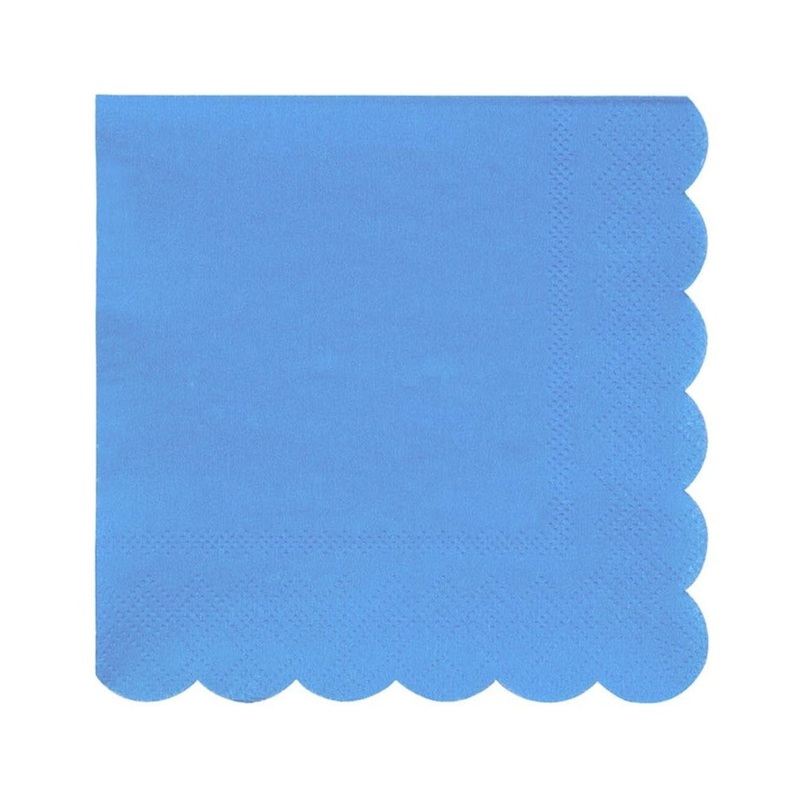 Bright Blue Small Napkins