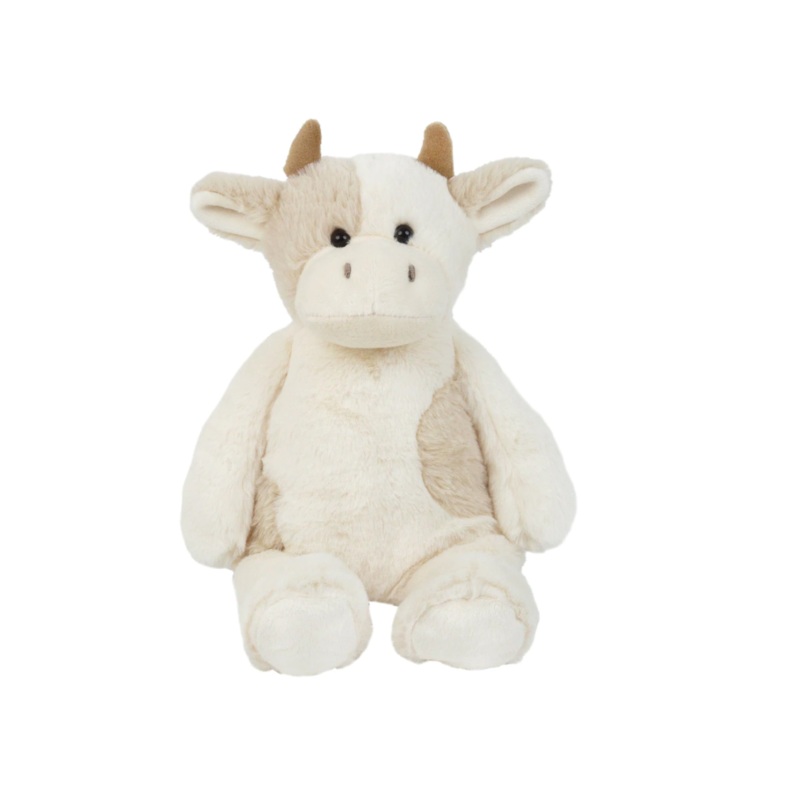 Mocha Floppy Cow Plush