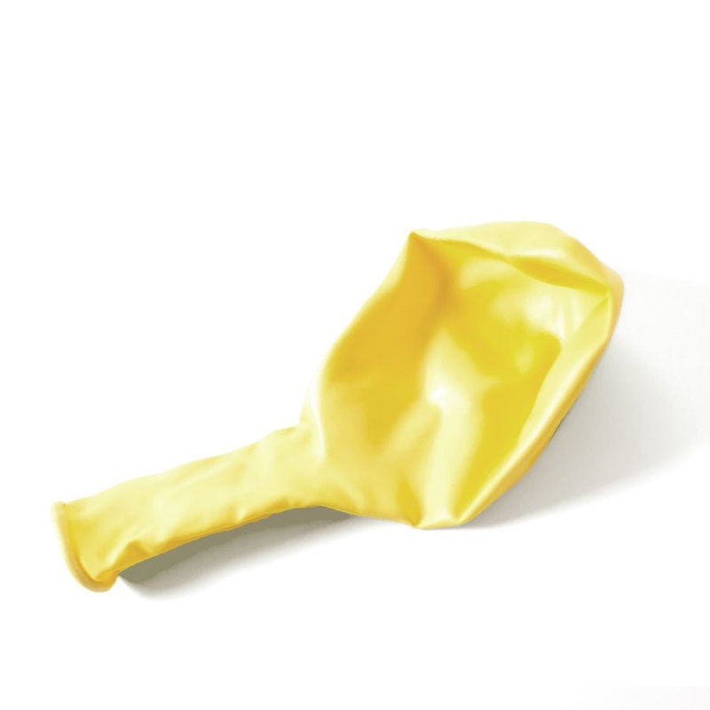 Matte Yellow, 11" Latex Single Balloon | Does Not Include Helium