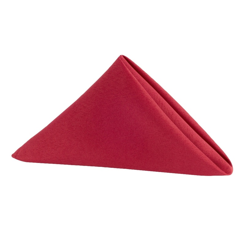 Premium Polyester Napkin 20"x20" - Apple Red
