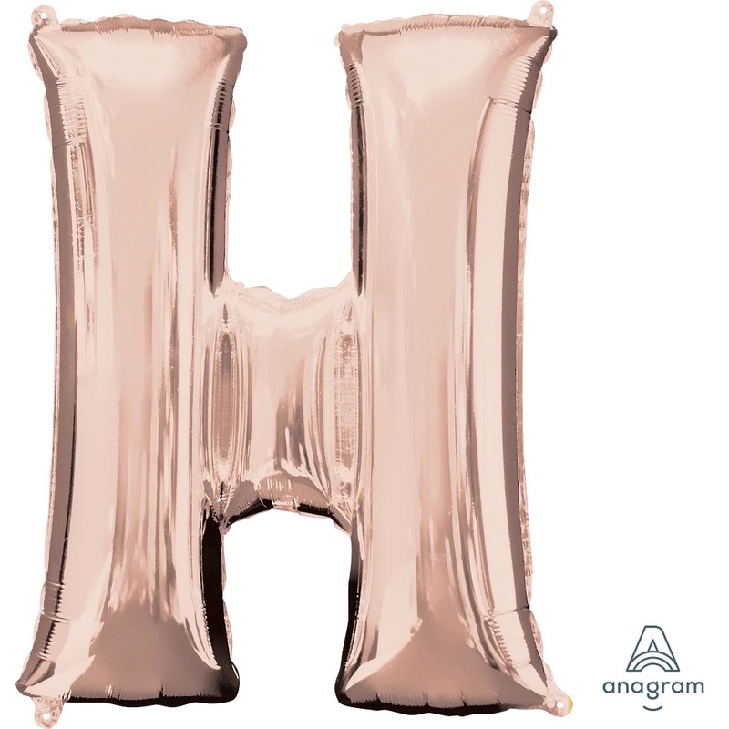 Rose Gold H Giant Letter 3657101 - 34 in