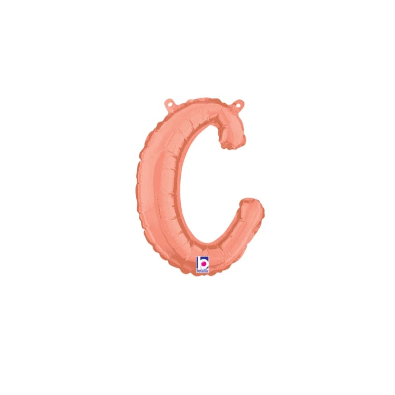 Rose Gold C Script Letter 07030 - 14 in