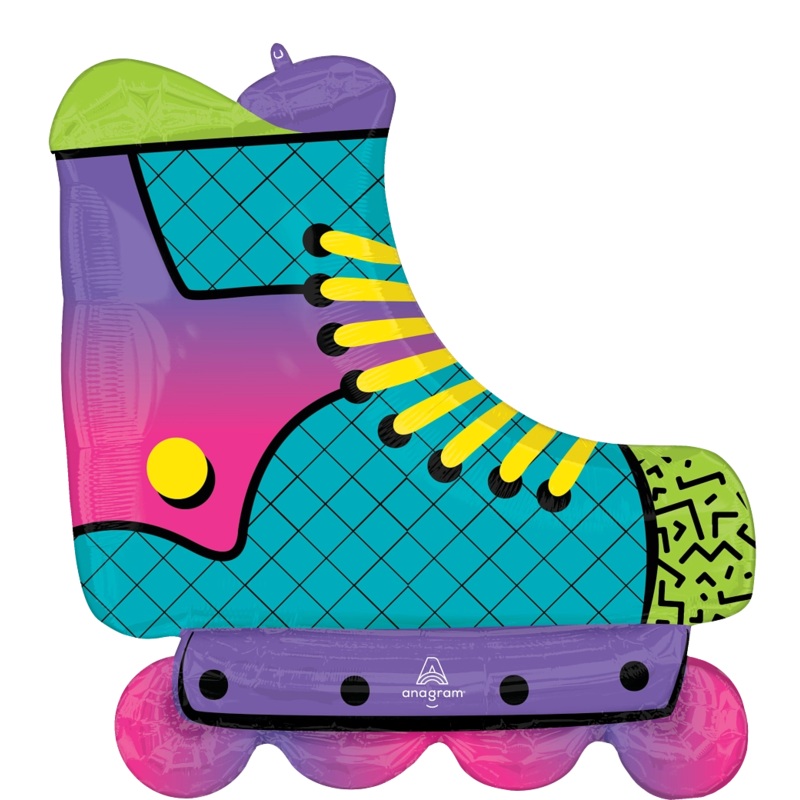 90s Party Inline Roller Skate 27 Balloon